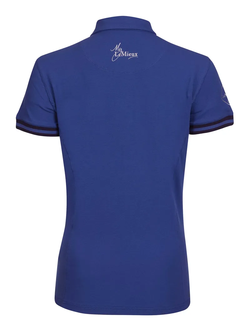 LeMieux Polo Shirt Ladies in Benetton Blue-1